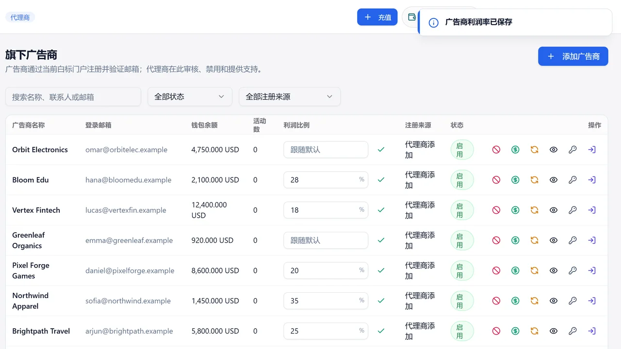 按客户设置利润